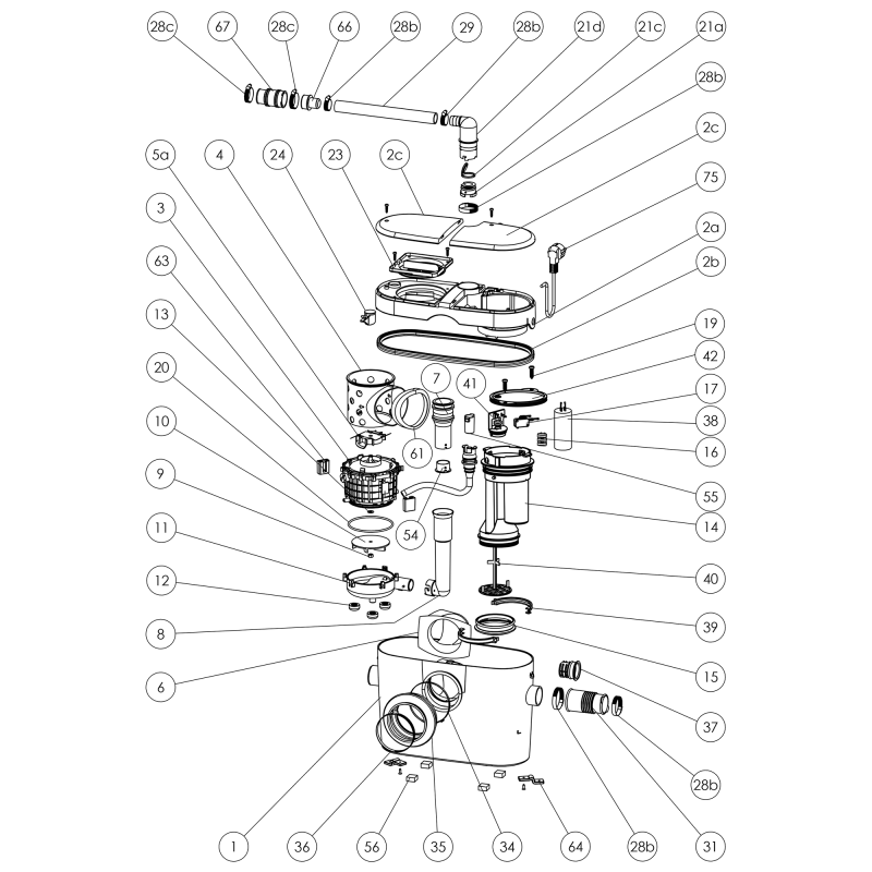 Saniflo Saniaccess 2 macerating pump