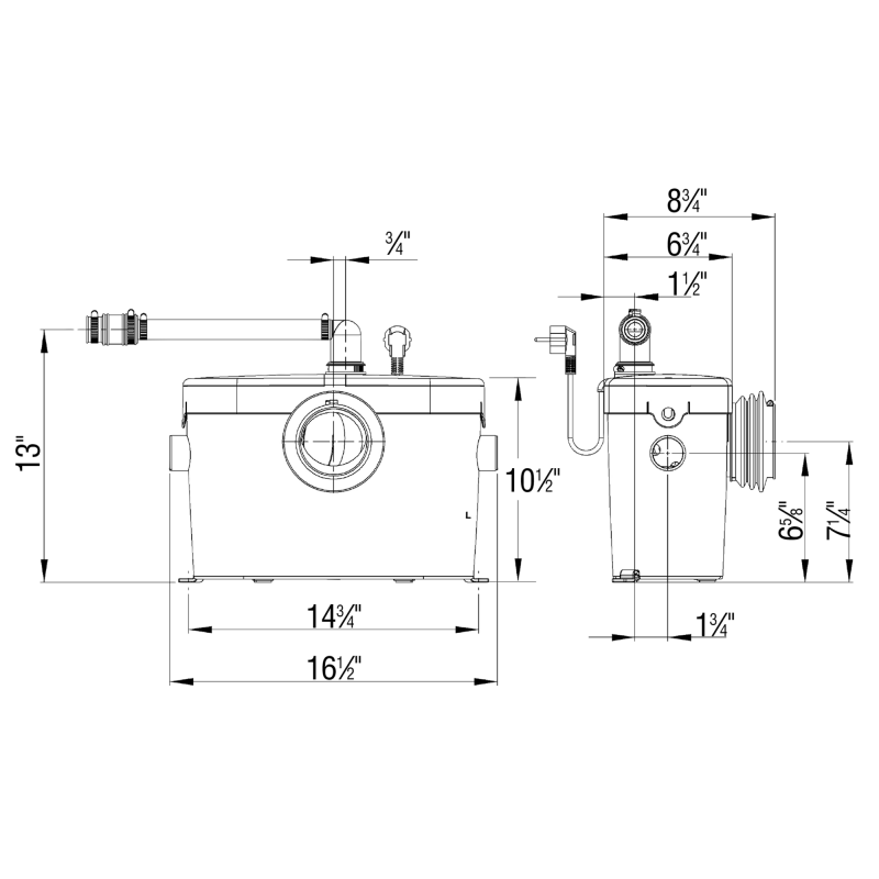 Saniflo Saniaccess 2 macerating pump