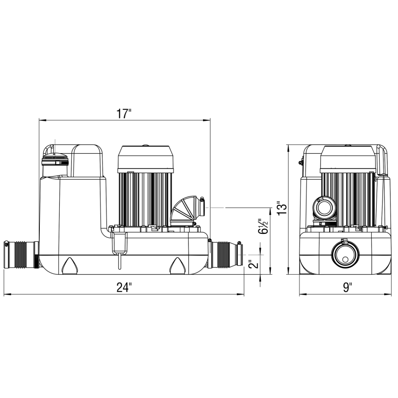 Saniflo Sanicom 1 commercial drain pump